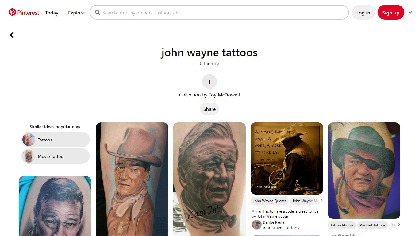 8 John wayne tattoos ideas | john wayne, wayne, tattoos - Pinterest