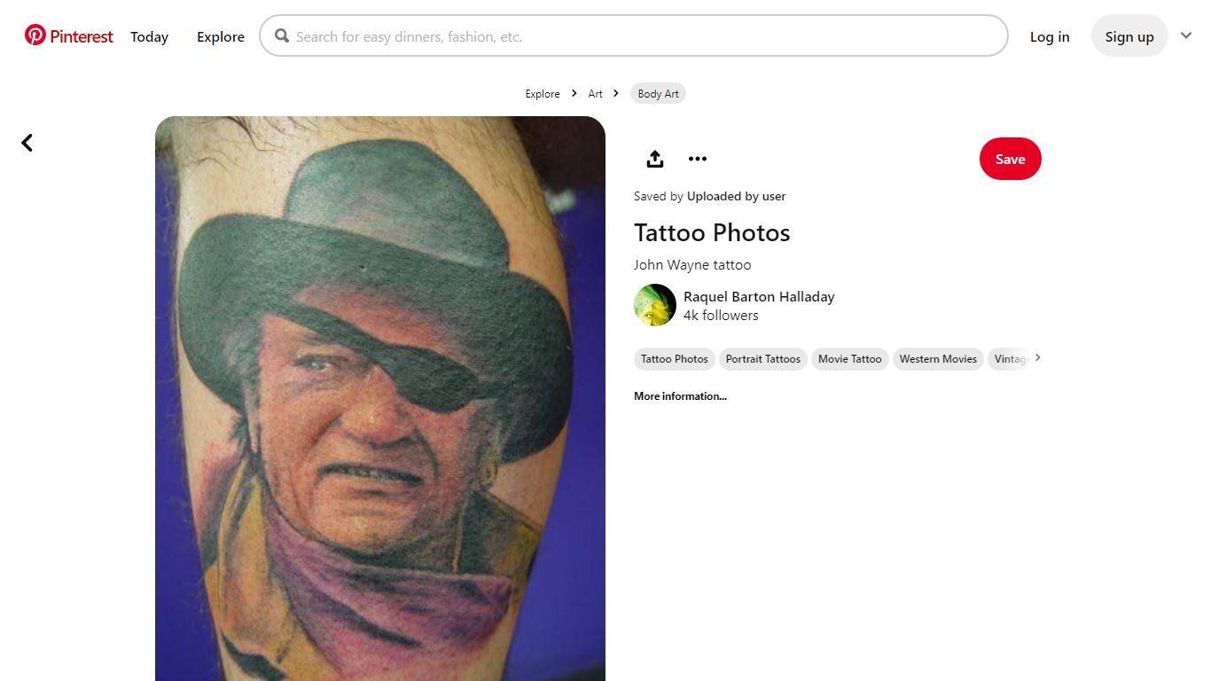 John Wayne tattoo | Picture tattoos, Tattoos, Movie tattoo